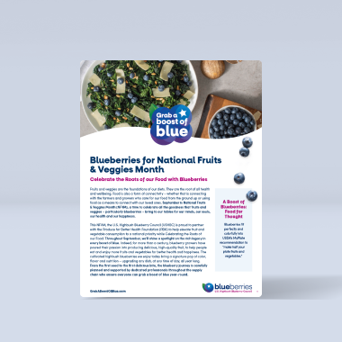 National Fruits and Veggies Month