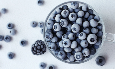 Frozen blueberries